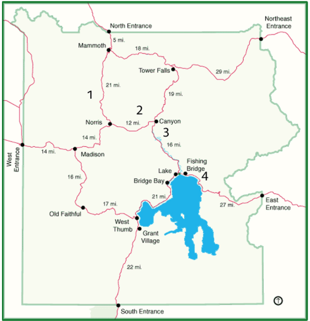 yellowstone entry points