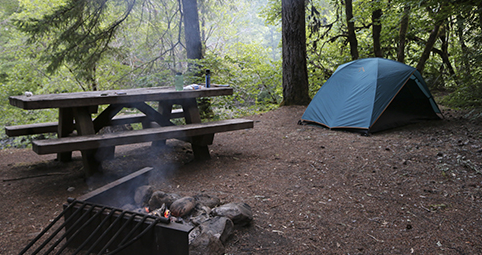 clean campsite