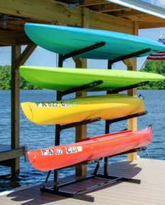 freestanding kayak rack