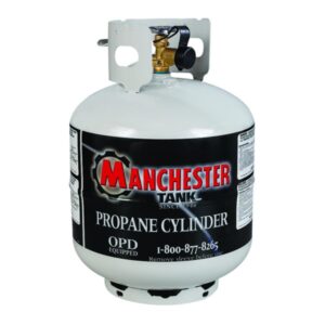 White Manchester Tank Steel dot 20 lb propane tank