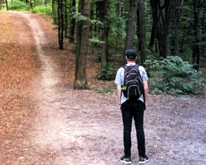 hiking alone