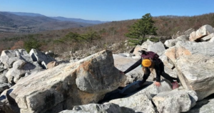 hiking scrambling