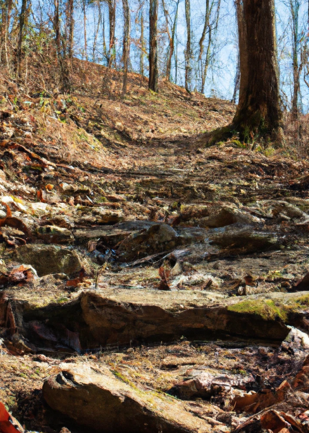 rocky hiking trail